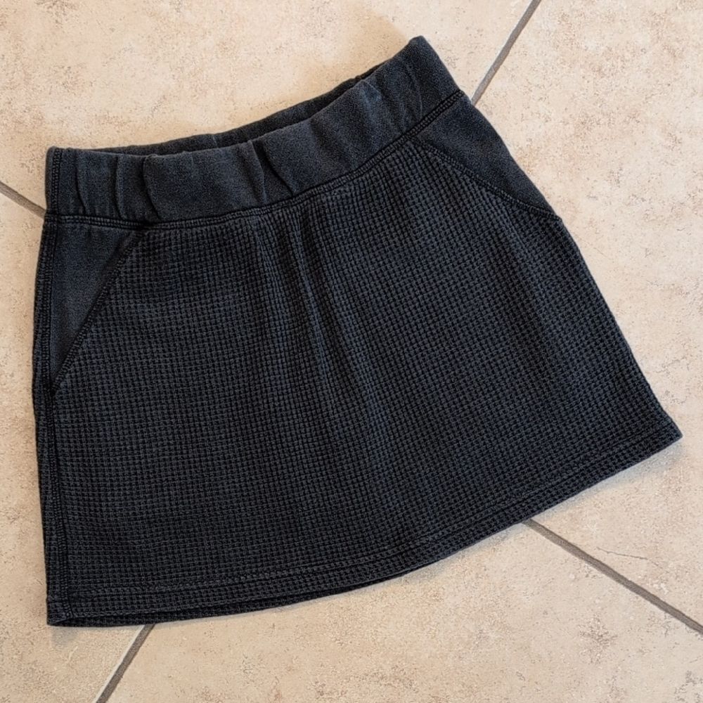 Natural Reflections Grey Skort Waffle Knit - Size XS